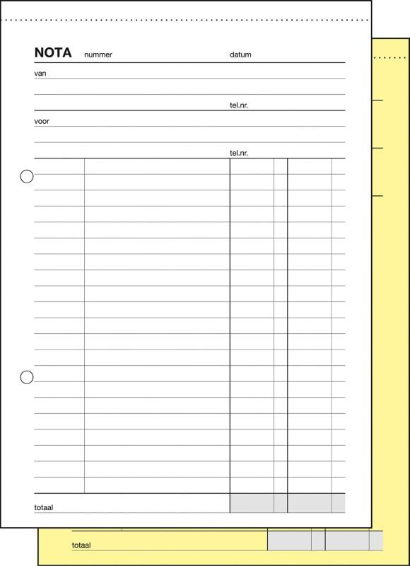 Livre de factures Sigel A5 Sans perforation