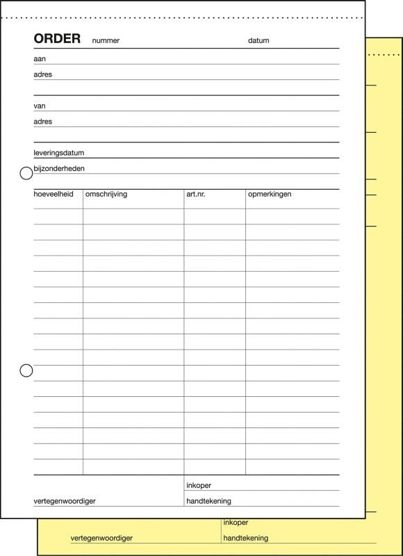 Formulaires de commande Sigel A5 Sans perforation