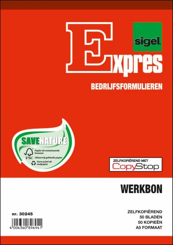 Livre de commande Sigel A5 Sans perforation