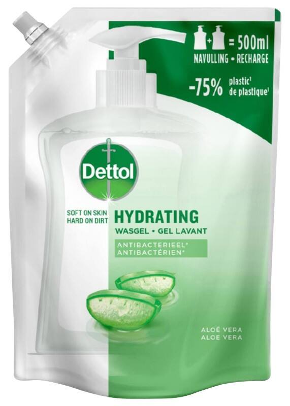 Recharge de savon pour les mains Dettol Liquide Aloe vera 500 ml