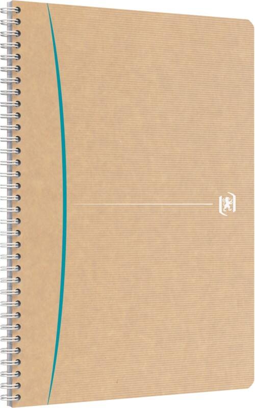 Cahier OXFORD A4 Quadrillé Reliure latérale à double fil Dos cartonné Brun 180 pages