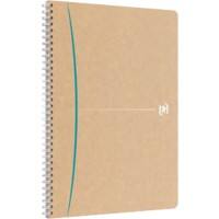 Cahier OXFORD A4 Quadrillé Reliure latérale à double fil Dos cartonné Brun 180 pages