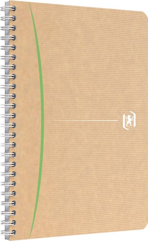 Cahier OXFORD A5 Quadrillé Reliure latérale à double fil Dos cartonné Brun 100 pages