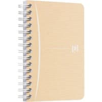 Cahier OXFORD 9 x 14 cm Quadrillé Reliure latérale à double fil Dos cartonné Brun 180 pages