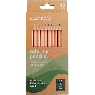 Crayons de couleur econovo 12 unités