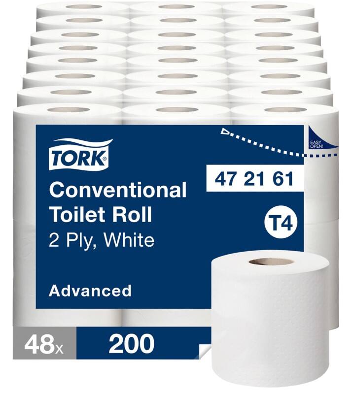 Papier toilette Tork T4 2 épaisseurs Odeur neutre 48 unités de 200 feuilles