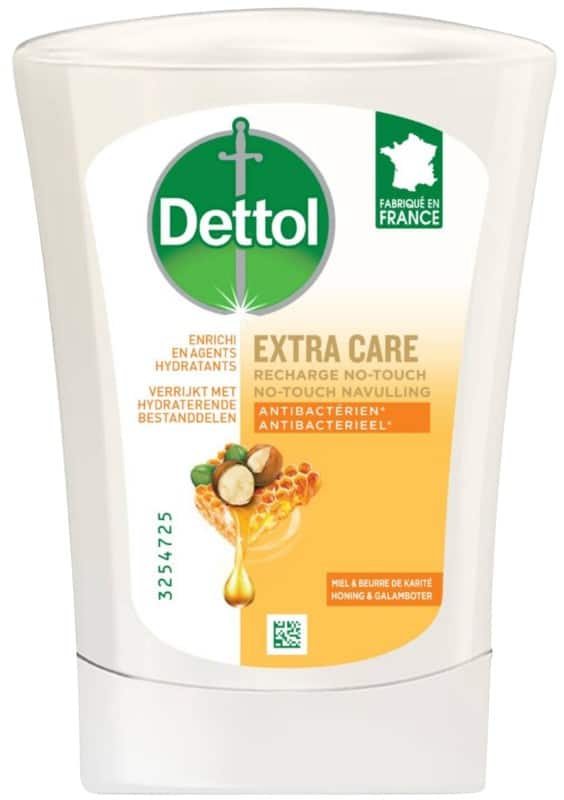 Recharge de savon pour les mains Dettol No Touch Extra Care Gel antibactérien Miel + Beurre de karité 47219208