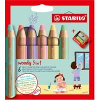 Lot de crayons STABILO Pastel 3in1 6 unités
