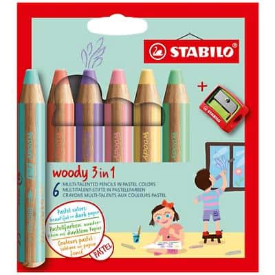 Lot de crayons STABILO Woody 3 in 1 8806-3 6 Unités