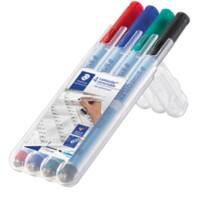 Marqueur OHP/DVD STAEDTLER Lumocolor Assortiment 0,6 mm 4 unités