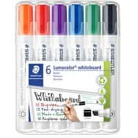 Marqueur pour tableau blanc STAEDTLER Lumocolor Assortiment Biseautée 6 Unités