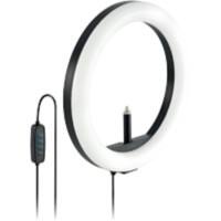 Anneau lumineux Kensington ProVC L1000 K87653WW Avec fixation pour webcam Température de couleur réglable Câble Bicolore USB-A Noir