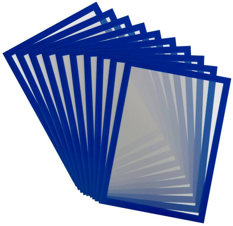 Cadre d'affichage Djois Magneto A4 Magnétique Bleu PVC (Polychlorure de vinyle) 195231 23 (L) x 0,2 (P) x 31,7 (H) cm 10 Unités