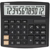 Calculatrice de bureau Desq 12 chiffres 30300.09 Noir