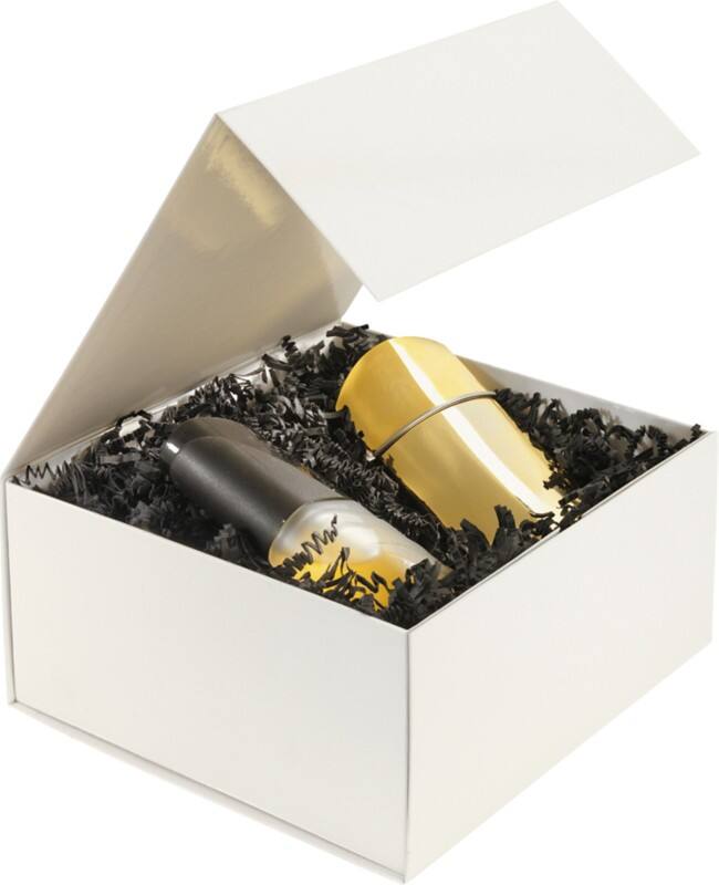 RAJA Coffret cadeau Carton, Papier couché brillant 225 (l) x 105 (P) x 225 (H) mm Ivoire 10 Unités