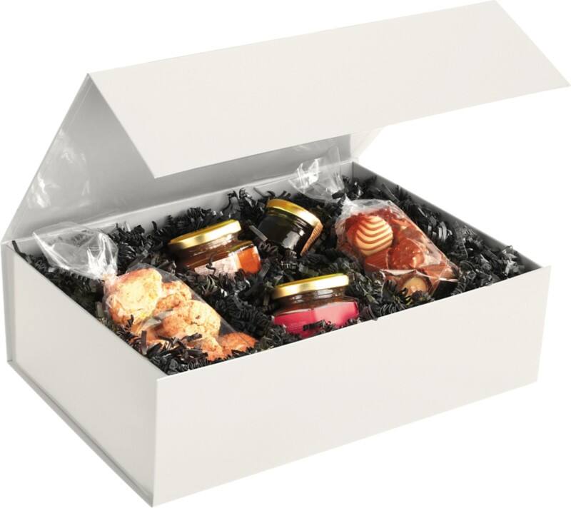 RAJA Coffret cadeau Carton, Papier couché brillant 230 (l) x 100 (P) x 330 (H) mm Ivoire 10 Unités