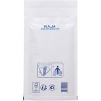 RAJA Pochette d’envoi à bulles Papier Kraft, Film en polyéthylène Blanc Sans Fenêtre 210 (l) x 120 (H) mm Bande adhésive 75 g/m² 200 Unités