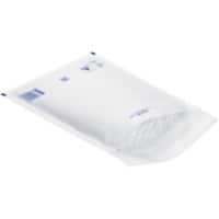 RAJA Pochette d’envoi à bulles Papier Kraft, Film en polyéthylène Blanc Sans Fenêtre 260 (l) x 180 (H) mm Bande adhésive 75 g/m² 100 Unités