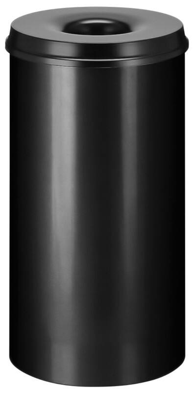 Corbeille à papier V-PART Acier 50 L 63 cm (h) Noir