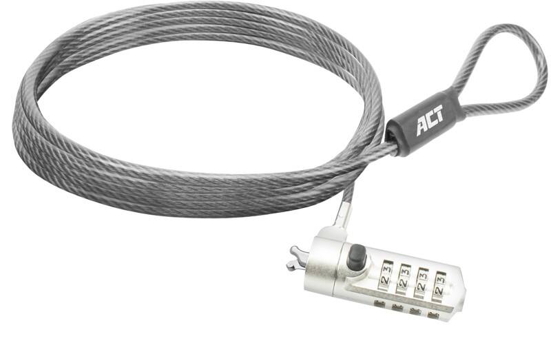 Cadenas pour ordinateur portable ACT AC9035 Gris 2 000 mm