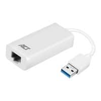 Adaptateur USB ACT AC4410 Compatible USB avec réseaux 10/100/1000 Mbit/s Blanc