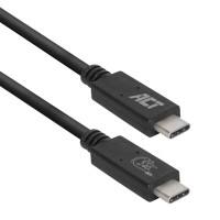 Câble USB-C ACT AC7431 Noir 1 m