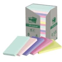 Notes adhésives Post-it Assortiment 76 x 127 mm 100 feuilles Paquet de 16