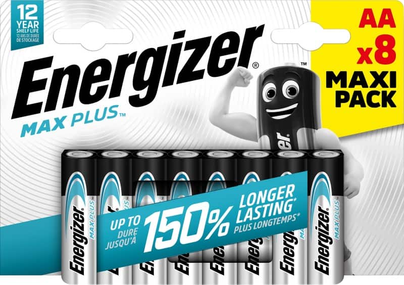 Pile Energizer Max Plus AA alcaline LR6 1,5 V 8 unités