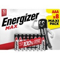 Pile Energizer Max AAA alcaline LR03 1 200 mAh 1,5 V 8 unités
