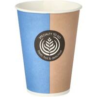 Gobelets jetables PAPSTAR Jetables Carton, PE (Polyéthylène) 180 ml Brun 100 unités