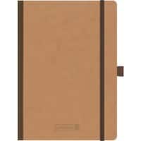 Cahier BRUNNEN A5 À pointillés 90 g/m² Premium Reliure par collage Brun 96 feuilles
