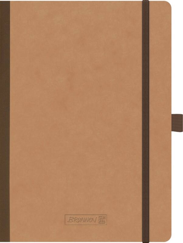 Cahier BRUNNEN A5 Ligné 90 g/m² Premium Collé Brun 96 pages