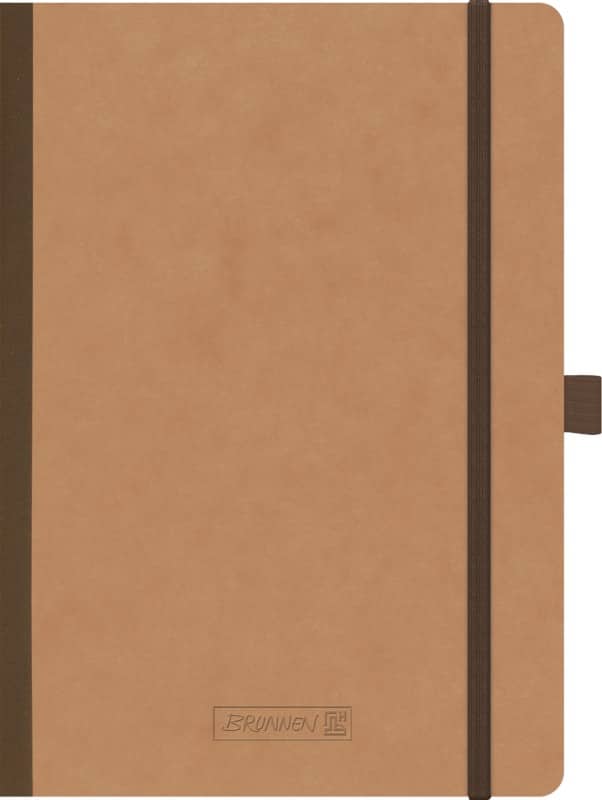 Cahier BRUNNEN A5 Quadrillé 90 g/m² Premium Collé Brun 96 feuilles