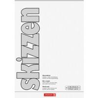 Carnet de croquis BRUNNEN A5 190 g/m² Blanc mat 50 unités
