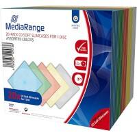 Boîtier CD slim MediaRange BOX37 Plastique Assortiment