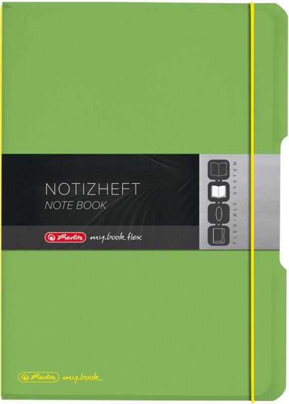 Carnet Herlitz Quadrillé Polypropylène A4 Vert clair