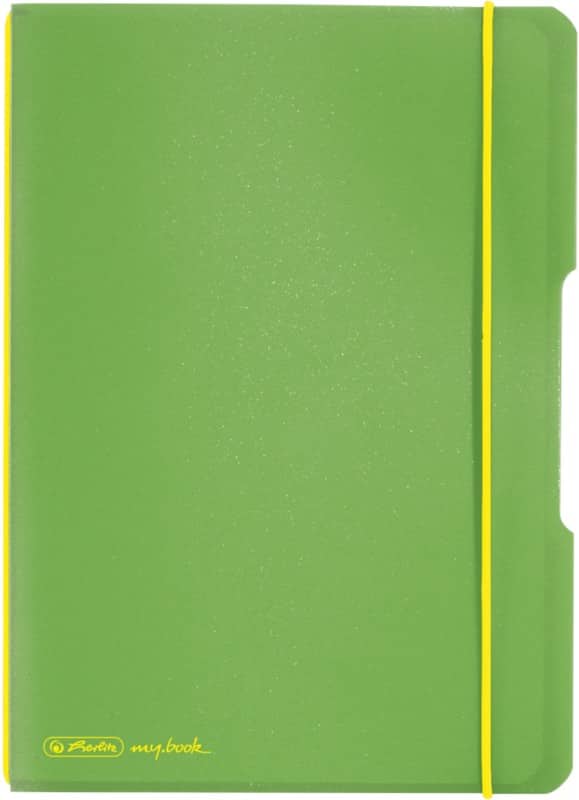 Carnet herlitz A5 Quadrillé PP (polypropylène) Vert clair Sans perforation 80 Pages