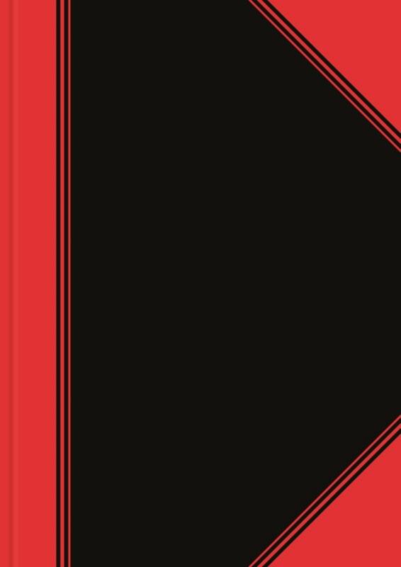 Cahier Bantex Livres et blocs A4 Ligné Reliure cousue Noir, Rouge 96 Feuilles