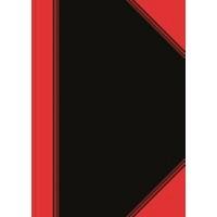 Cahier Bantex Livres et blocs A4 Ligné Reliure cousue Noir, Rouge 96 Feuilles