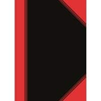 Cahier Bantex Livres & blocs A4 Quadrillé Reliure cousue Noir, Rouge 96 Feuilles