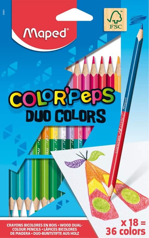 Crayons de couleur Maped Assortiment 829601FC 18 Unités