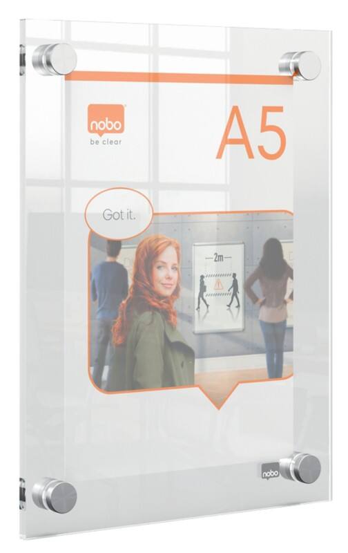 Cadre d'affichage Nobo Premium Plus A5 1915592 19,9 (L) x 2,4 (P) x 26,1 (H) cm 1915592