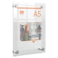 Cadre d'affichage Nobo Premium Plus A5 1915592 19,9 (L) x 2,4 (P) x 26,1 (H) cm 1915592