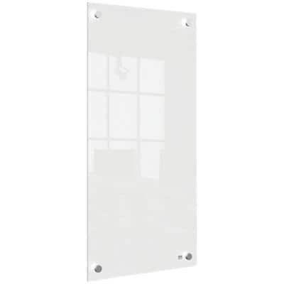 Tableau blanc Nobo Small 1915603 Surface en verre effaçable à sec Fixation murale Sans cadre Blanc 300 x 600 mm