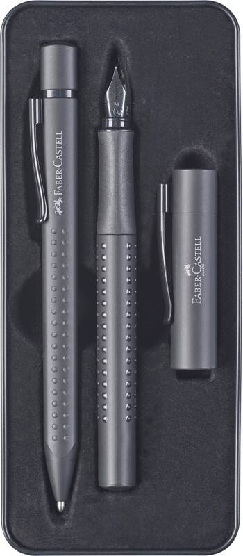 Stylo-bille et stylo-plume Faber-Castell Grip Gift Box Bleu