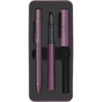 Lot de stylos Faber-Castell FP M/BP Grip Edition 201530 Bleu, violet