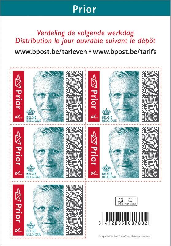 Timbres-poste bpost Prior BE 50 Unités