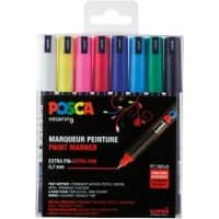 Marqueur peinture POSCA Assortiment Pointe extra fine 8 unités