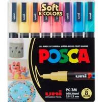 Marqueur peinture POSCA Assortiment pastel 8 unités