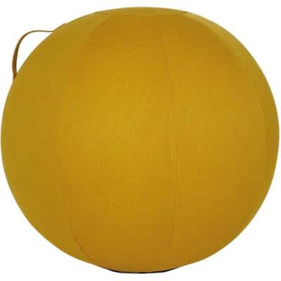 Siège ballon ergonomique Ergoball Alba Tissu Moutarde 120 kg MHBALL J 65 mm x 65 mm